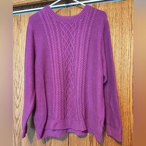 Women’s Croft & Barrow knit long sleeve sweater size XXL.